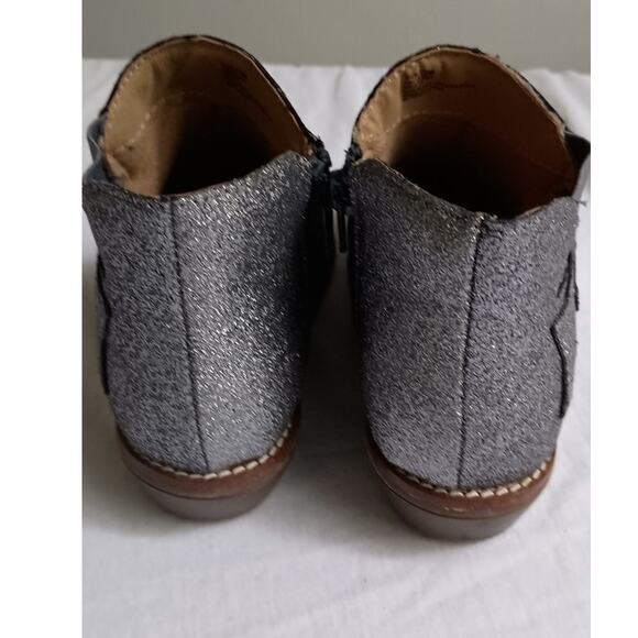 Hanna Andersson Krista Charcoal Glitter Ankle Boots Size 13 EUC - Picture 5 of 10